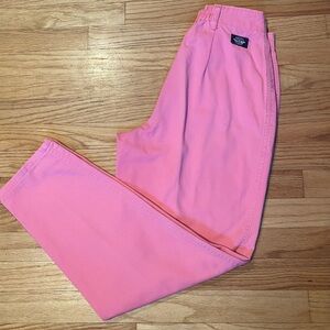 Vintage Pink Petite Dockers Pleated Trousers With Elastic Back Waistband